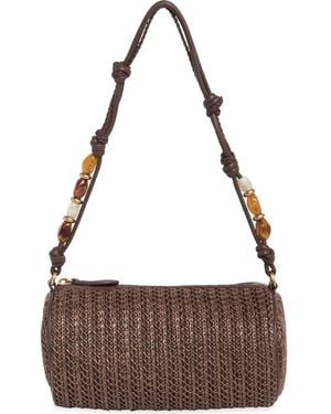 Sam Edelman Elmina Bead Shoulder Bag - Brown