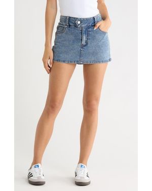 Vigoss Stretch Denim Miniskirt - Blue