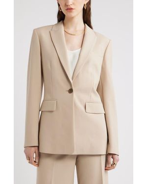 Nordstrom The Ingrid Classic Fit Blazer - Natural