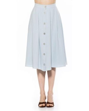 Alexia Admor Maya Midi Skirt - Blue