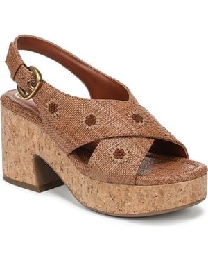 Sam & Libby Hanfleur Platform Slingback Sandal - Brown