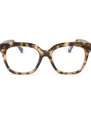 DIFF Ava 50Mm Square Light Blocking Glasses - Multicolor