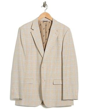 Nautica Plaid Cotton & Linen Blend - Natural