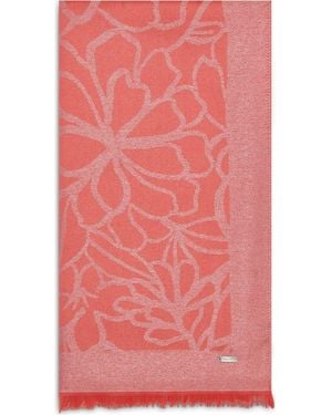Calvin Klein Metallic Floral Wrap - Pink