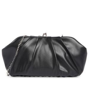 BCBGMAXAZRIA Pleated Frame Clutch - Black