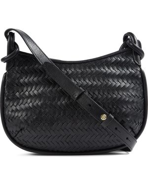 LK Bennett Harley Weave Crossbody Bag - Black