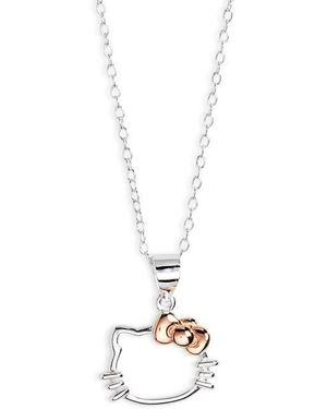 JACMEL X Sanrio Hello Kitty Silhouette Pendant Necklace - White