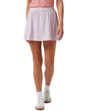 Travis Mathew Printed Featherweight Miniskirt - White