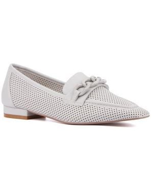TORGEIS Kalina Perforated Loafer - White