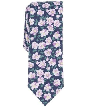 Original Penguin Clevy Floral Print Tie - Blue