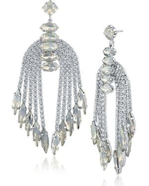 Jardin Tone Crystal Fringe Earrings (Nordstrom Exclusive) - White