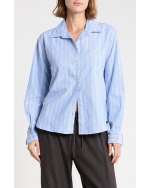 Beach Lunch Lounge Cami Stripe Shirt - Blue