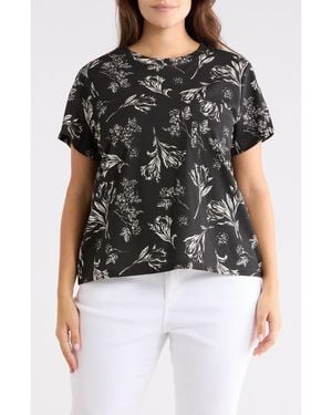 Sanctuary Cotton Blend Pocket T-Shirt - Black