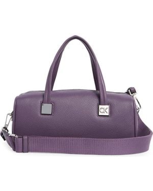 Calvin Klein Rue Satchel Bag - Purple