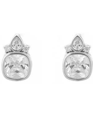 Zaxie by Stefanie Taylor Mixed Cubic Zirconia Stud Earrings - Metallic