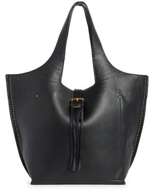 Steve Madden Buckle Tote Bag & Pouch - Black