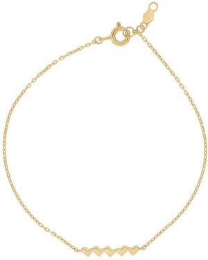 Bony Levy 14K Heart Bar Bracelet - White