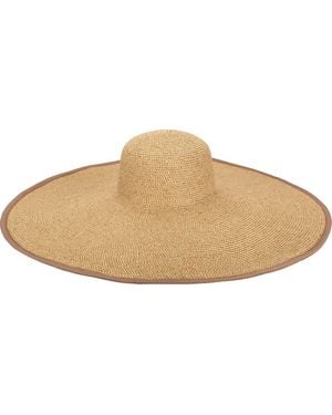 San Diego Hat Sun Dial Round Floppy Hat - Natural