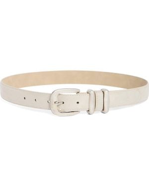 Steve Madden Faux Suede Keeper Belt - Gray