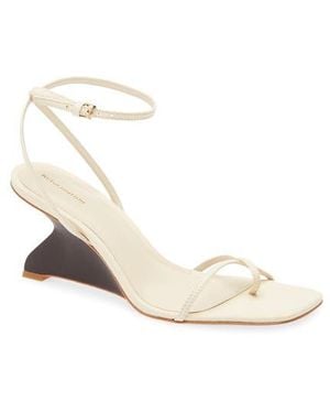 Reformation Emilia Wedge Sandal - White