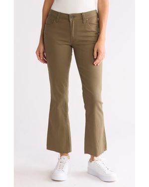 Kut From The Kloth Nikki Flap Pocket Crop Flare Leg Pants - Green