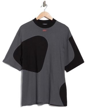Off-White c/o Virgil Abloh Golf Logo Cotton Graphic T-Shirt - Black