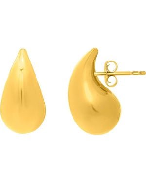 KARAT RUSH Raindrop Stud Earrings - Yellow
