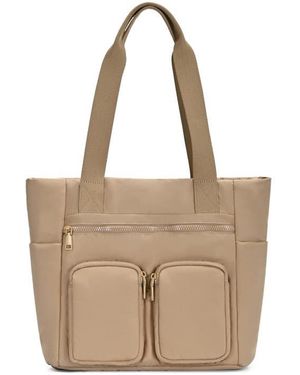 Sasha + Sofi Large Pocket Tote Bag - Natural