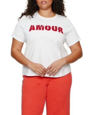 Sanctuary Embellished Organic Cotton Graphic T-Shirt - White