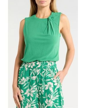 Sanctuary Twist Crewneck Tank - Green