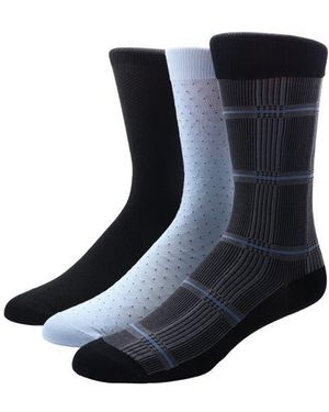 Hickey Freeman 3-Pack Dress Socks - Blue