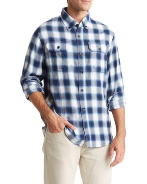 Slate & Stone Plaid Flannel Button-Down Shirt - Blue