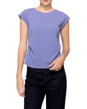 MELLODAY Cinched Techno Top - Blue
