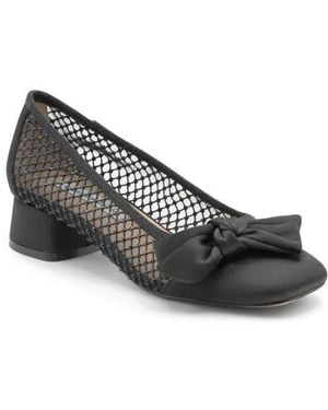 Charles David Zola Rhinestone Mesh Pump - Gray