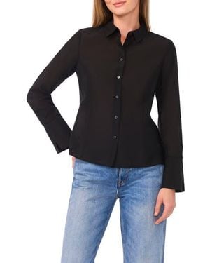 Parker Long Sleeve Button-Up Shirt - Black