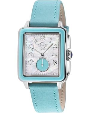 Gv2 Bari Viva Mother-Of-Pearl Dial Diamond Watch, 34Mm - Blue