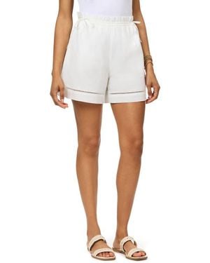 Scotch & Soda Gathered Cotton Shorts - White