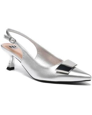 Ninety Union Lana Slingback Kitten Heel Pump - White