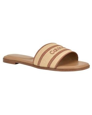Calvin Klein Kendell Slide Sandal - Brown