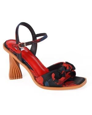 Ninety Union Nora Bow Ankle Strap Sandal - Red
