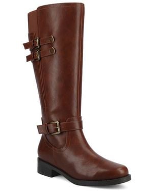 Journee Collection Sonny Knee High Boot - Brown