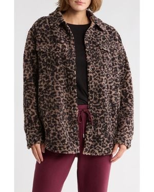 Skechers On The Go Faux Shearling Shirt Jacket - Black