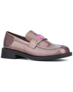 Olivia Miller Luminaries Square Patent Loafer - Pink