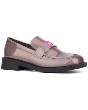 Olivia Miller Luminaries Square Patent Loafer - Pink