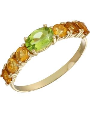 Bony Levy 14K Mixed Gemstone Stackable Ring - Metallic