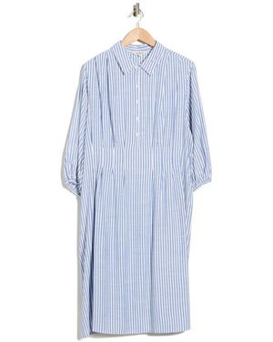 knee length dresses for ladies Max Studio Gray Striped Maxi Skirt