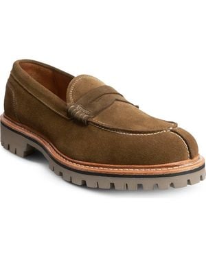 Allen Edmonds Freeport Weatherproof Suede Penny Loafer - Brown