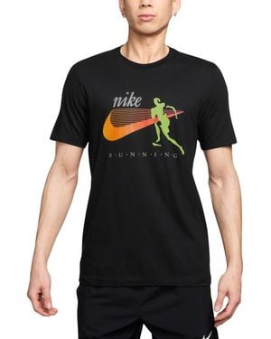 Nike Iykyk Dri-Fit Running T-Shirt - Black
