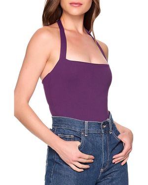 Susana Monaco Square Halter Top - Purple