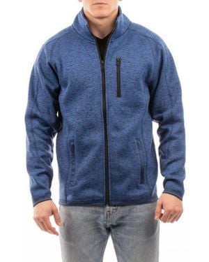 Burnside Knit Sweater Jacket - Blue